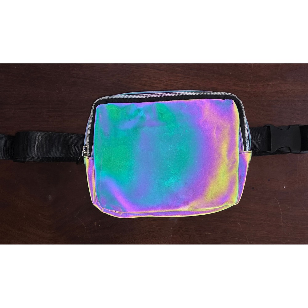 Sojourner Rainbow Holographic Fanny Pack Reflective Iridescent Festival Bag